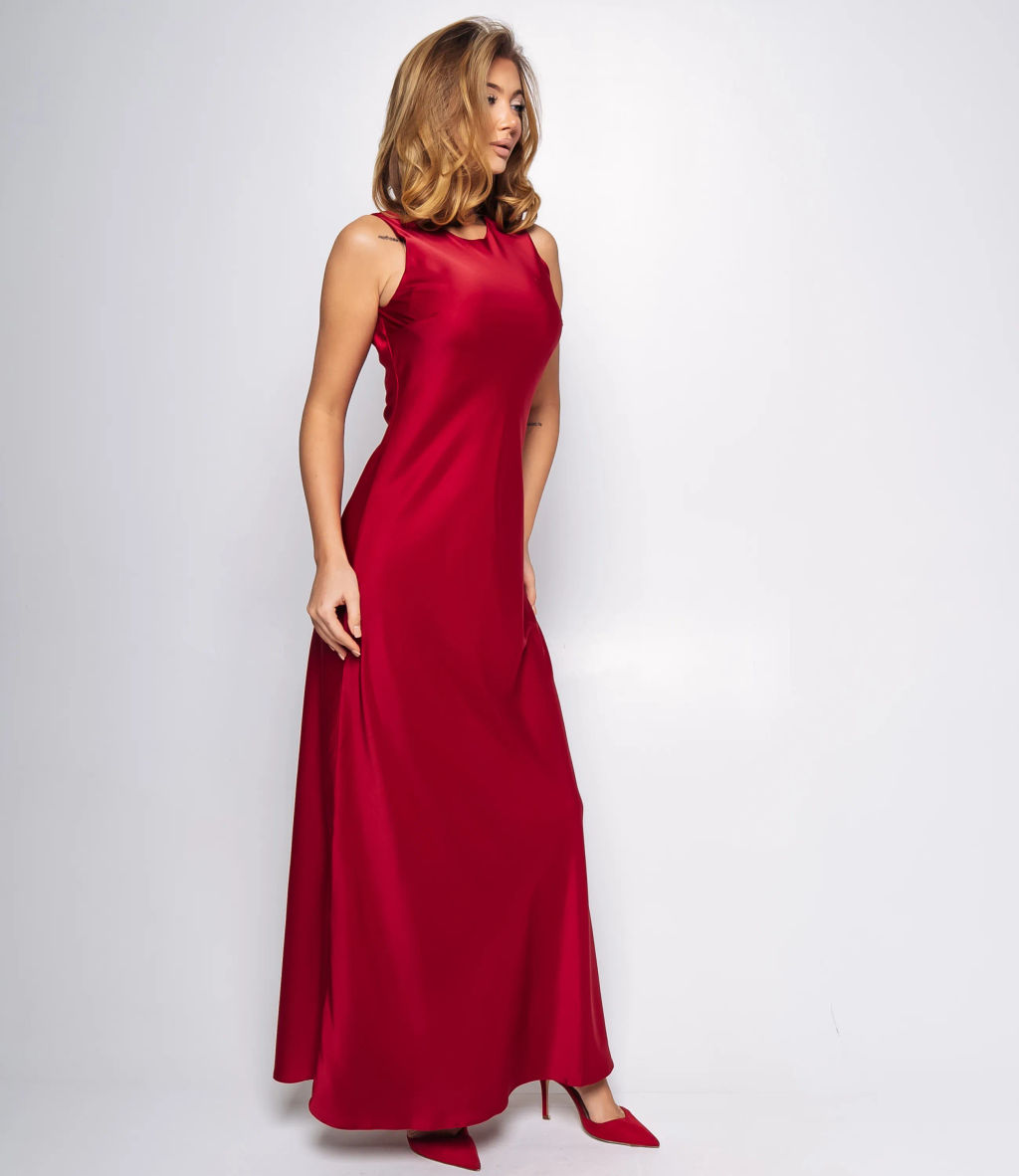 Платье #ОКТ095014, красный