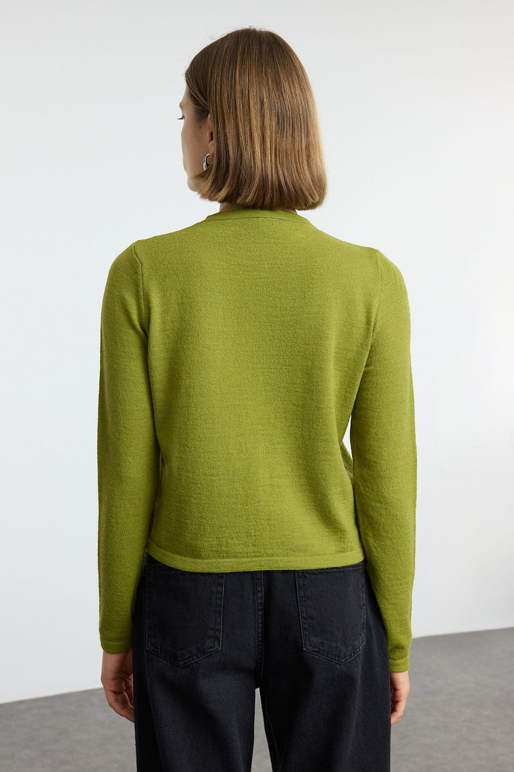 Yesil Yunlu Ceket Gorunumlu Triko H?rka TWOAW25HI00049
