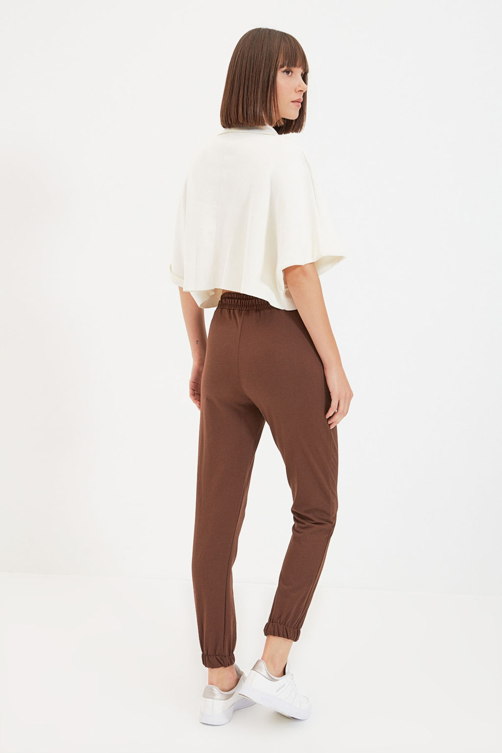 Kahverengi Basic Jogger Ince Orme Esofman Alt? Pantolon TWOAW21EA0194