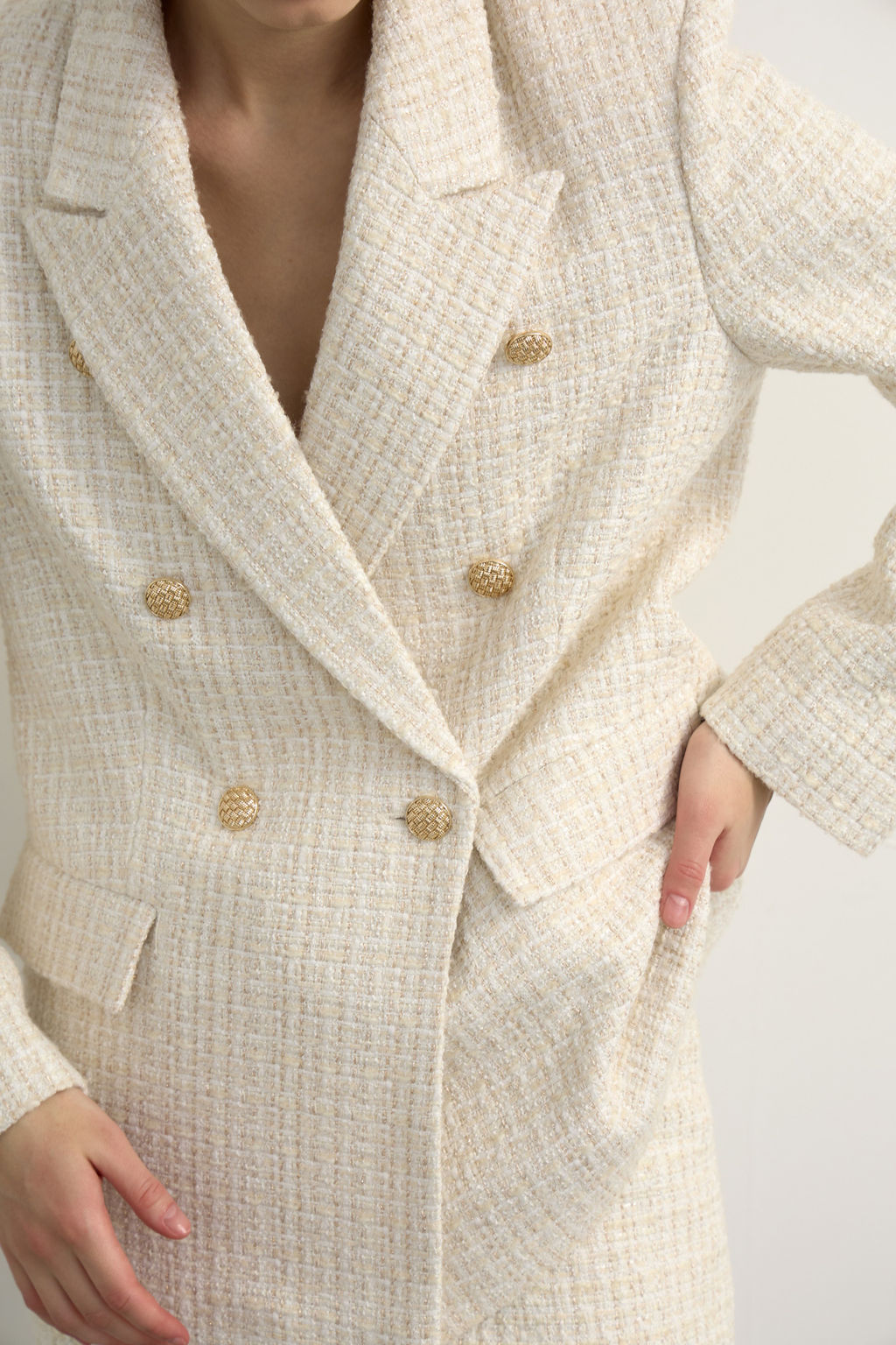 Жакет из твида двубортный - Mollis фото 15