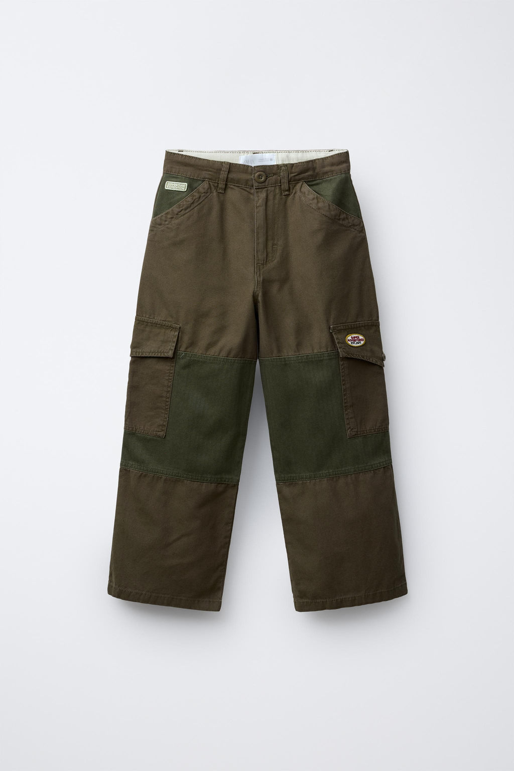 STRAIGHT-LEG PATCH TROUSERS