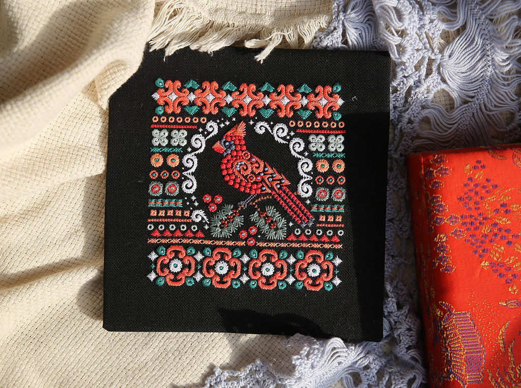 Набор для вышивания PANNA SH-7261 Красный кардинал 16.5 х 17 см