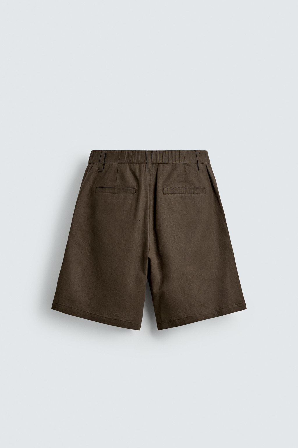 BERMUDA REGULAR FIT C??AMO - ALGOD?N / Marr?n