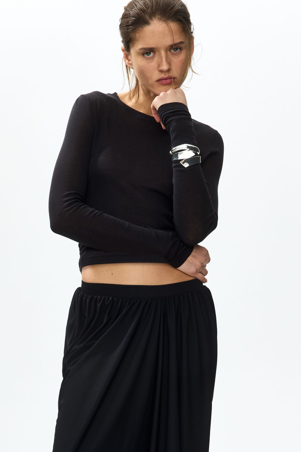 Pantal?n barrel cropped - H&m фото 3