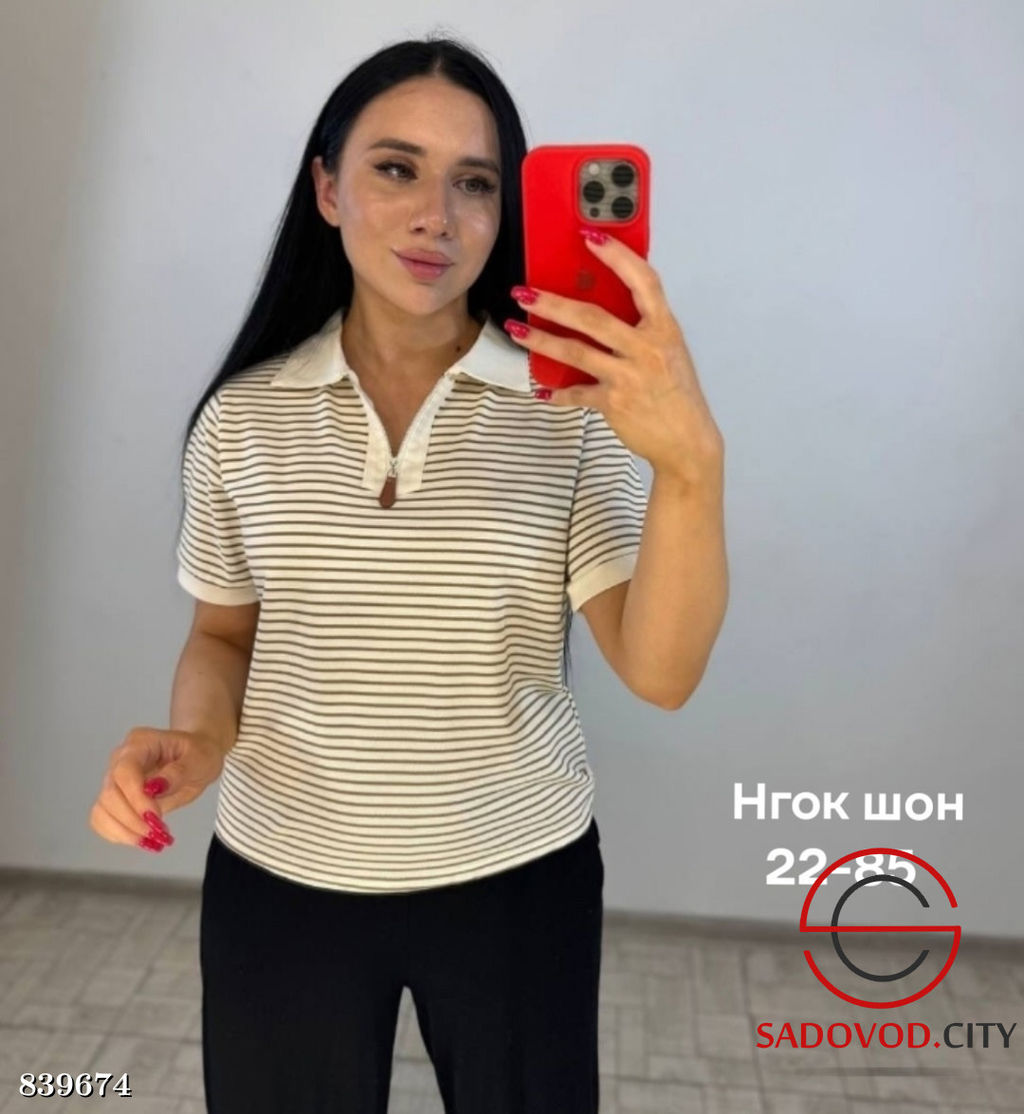 Футболка женская в полоску - Bruno фото 3