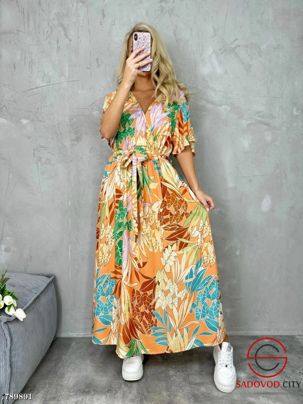 Платье длинное на запах - Bruno фото 4