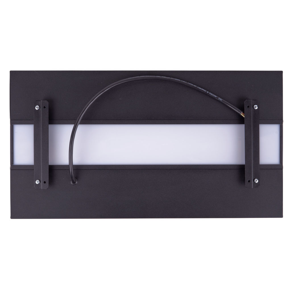 ULO-K16B 2x16W/4000K/L50 5W/3000K IP44 BLACK Светильник линейный светодиодный подвесной с фоновой подсветкой. Белый свет (4000К). Алюминий. Цвет черный. TM Uniel