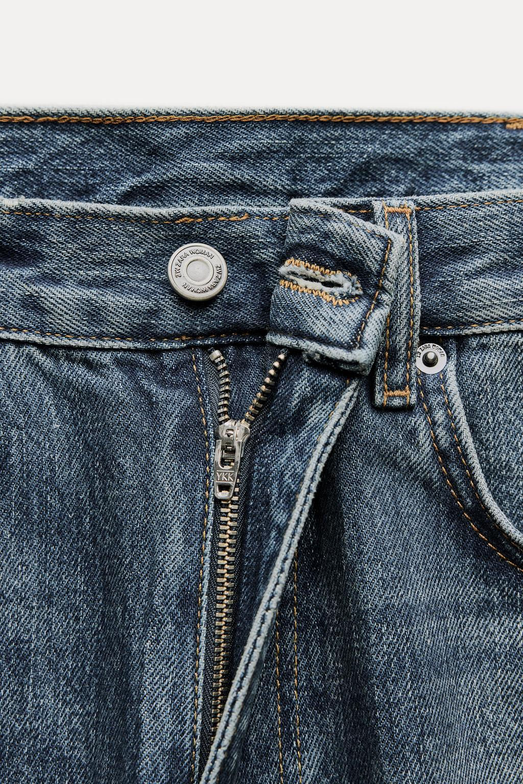 ZW COLLECTION RELAXED FIT MID-RISE JEANS - Zara фото 9