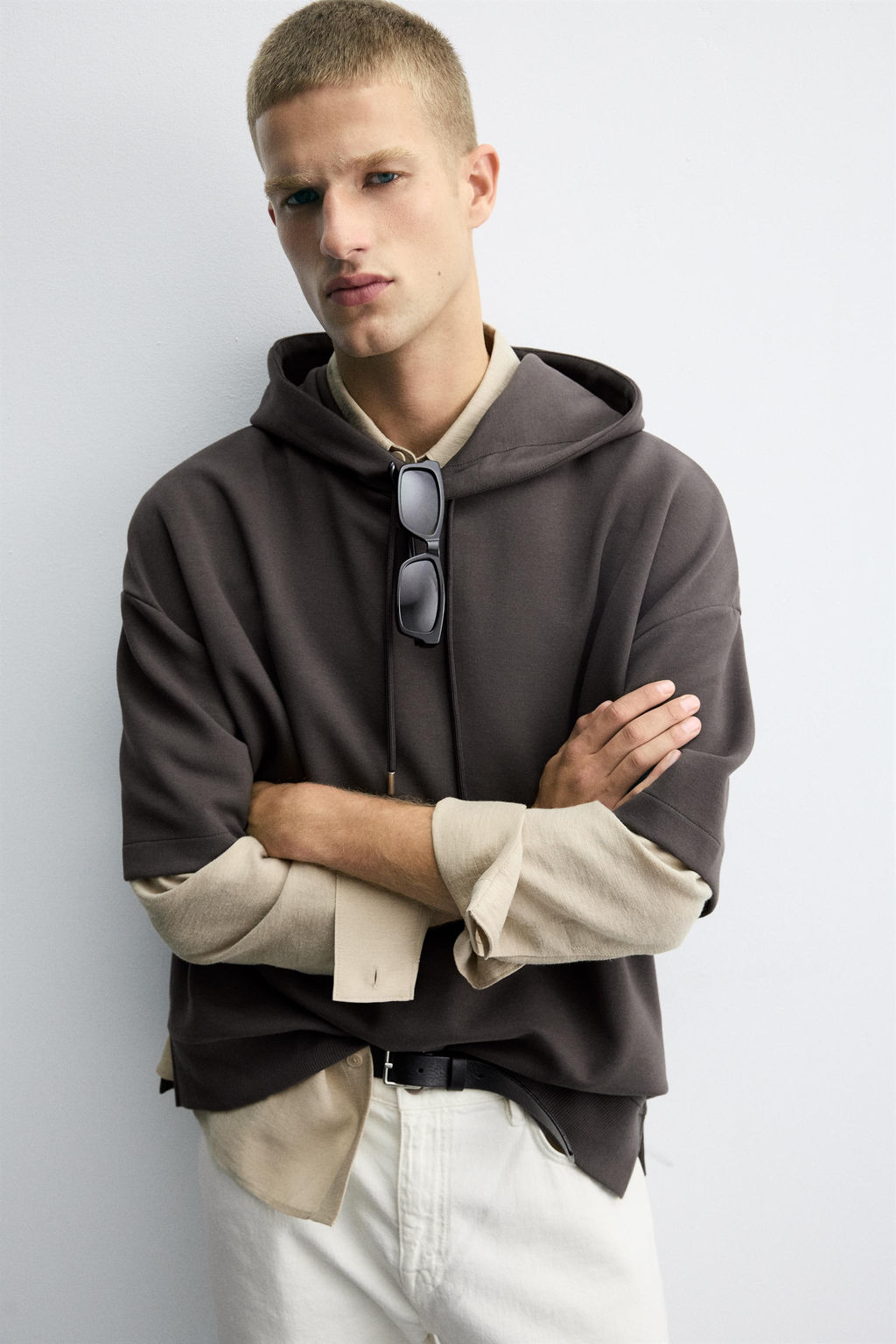 INTERLOCK HOODIE WITH LABEL - Zara фото 5