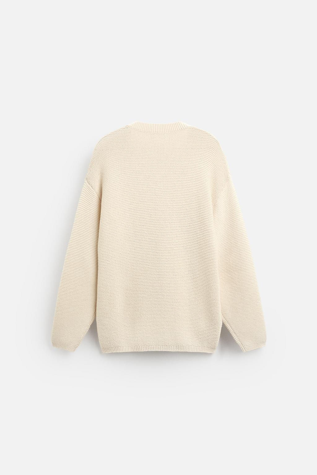 TEXTURED KNIT SWEATER - Zara фото 7