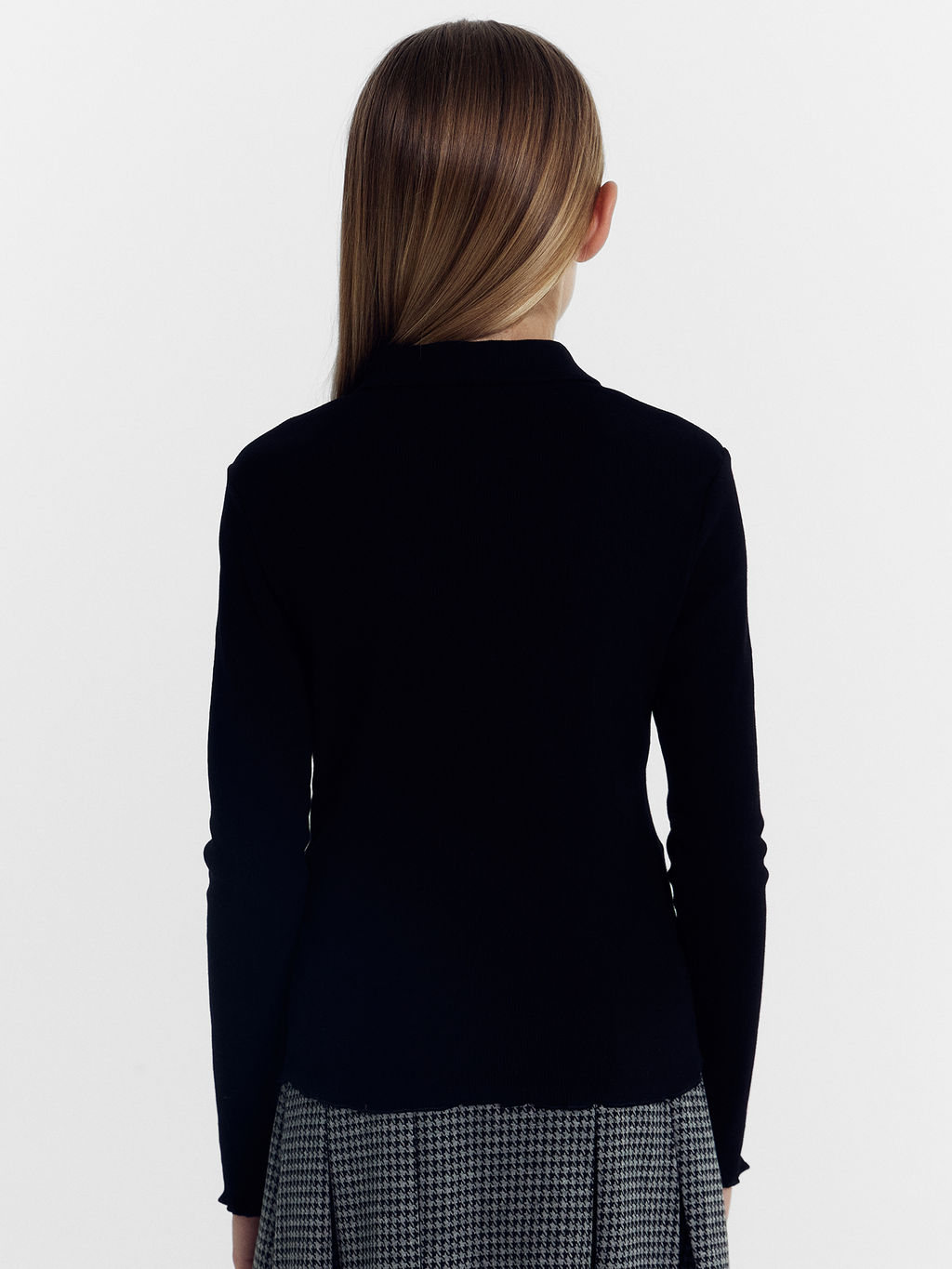 Поло для девочек в черном цвете - Mark formelle фото 5