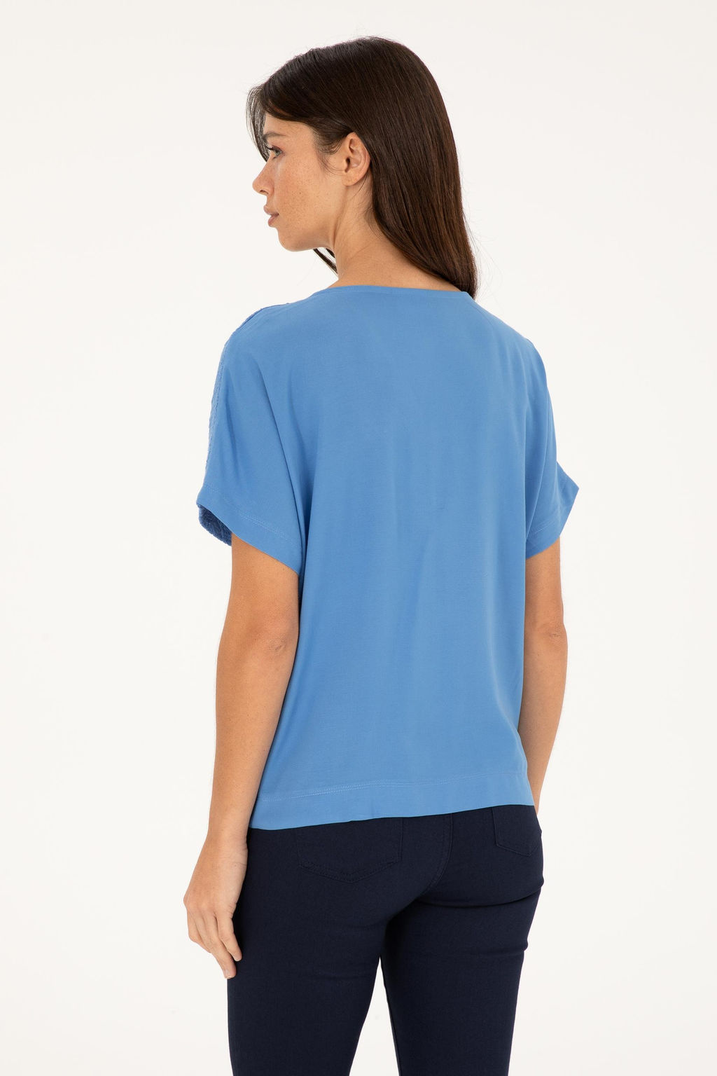 U. S. Polo Assn / Женская темно-синяя футболка - U.s. polo assn фото 5