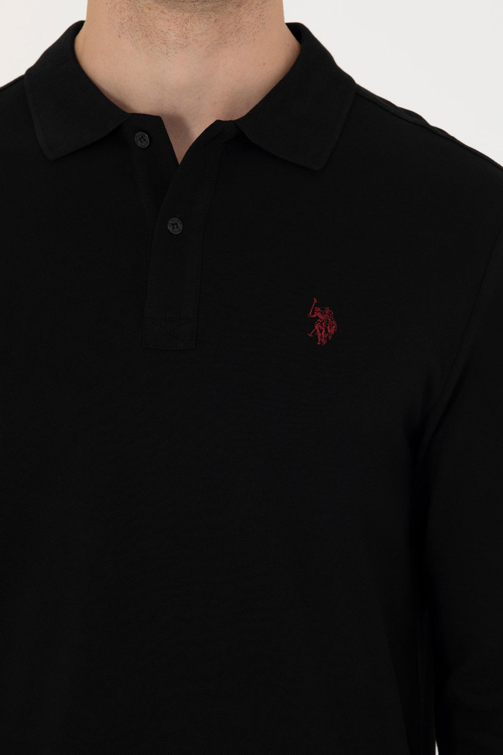 U. S. Polo Assn / Мужской черный базовый свитшот - U.s. polo assn фото 21