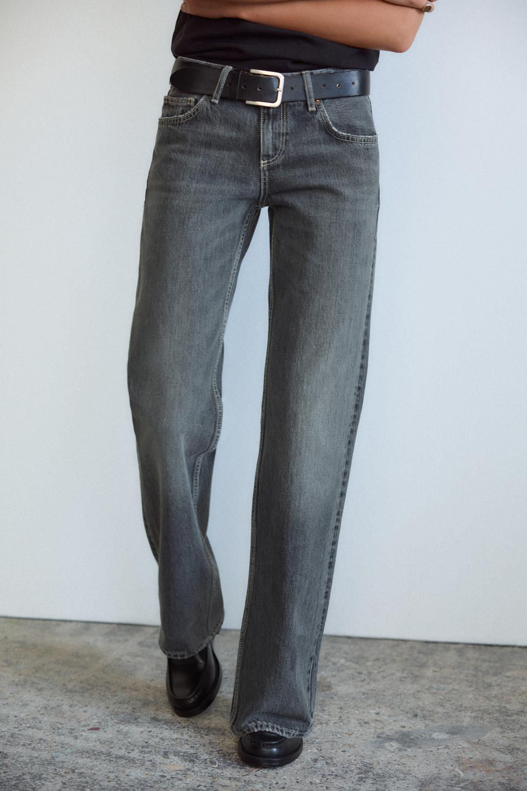 TRF WIDE-LEG LOW-RISE JEANS - Zara фото 37