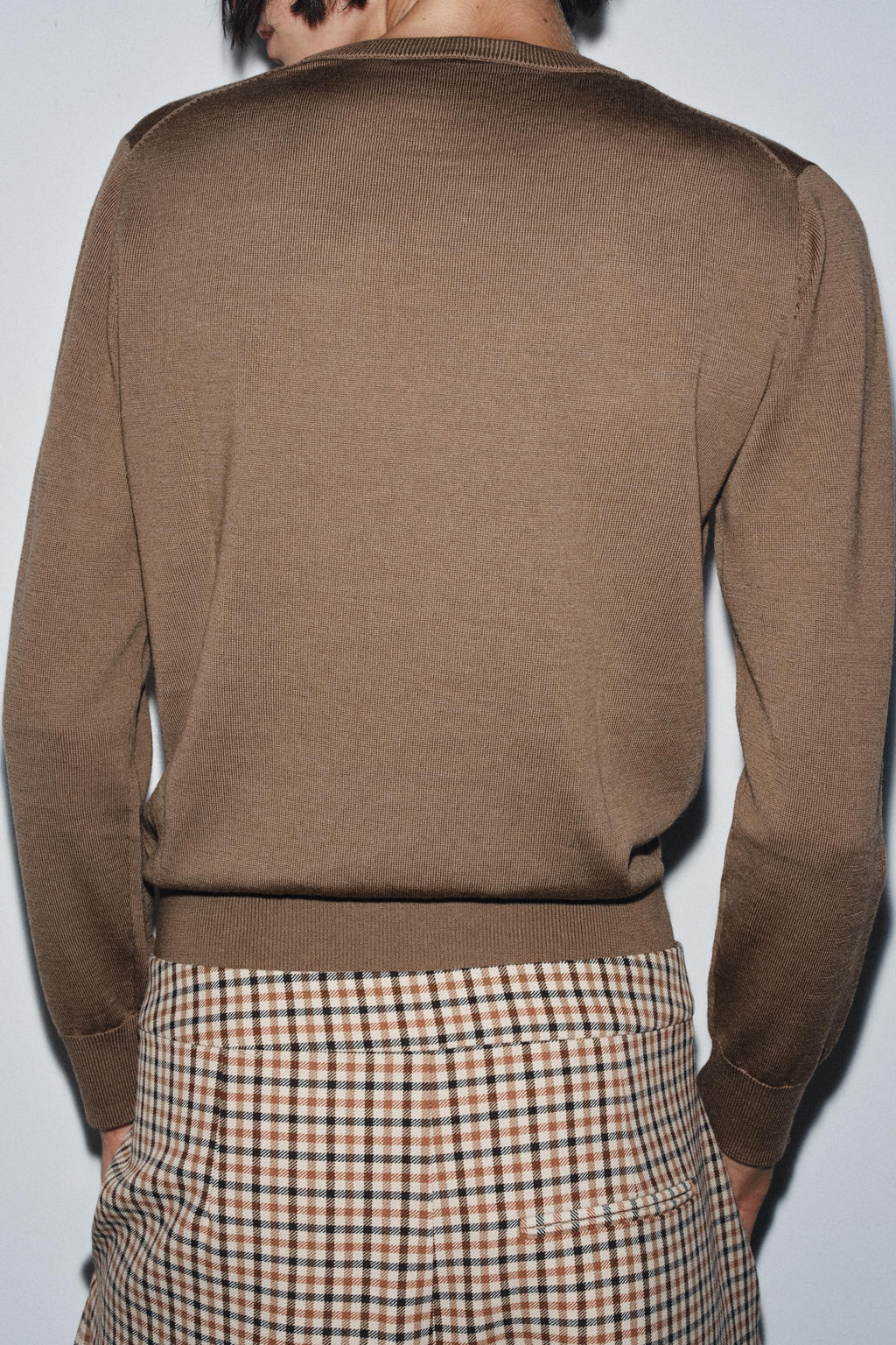 100% WOOL PLAIN KNIT SWEATER - Zara фото 3