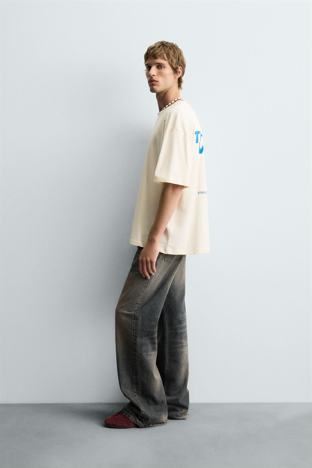 CONTRAST PRINT T-SHIRT - Zara фото 4