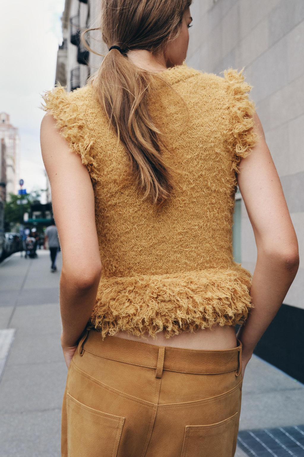 FAUX FUR KNIT TOP - Zara фото 3