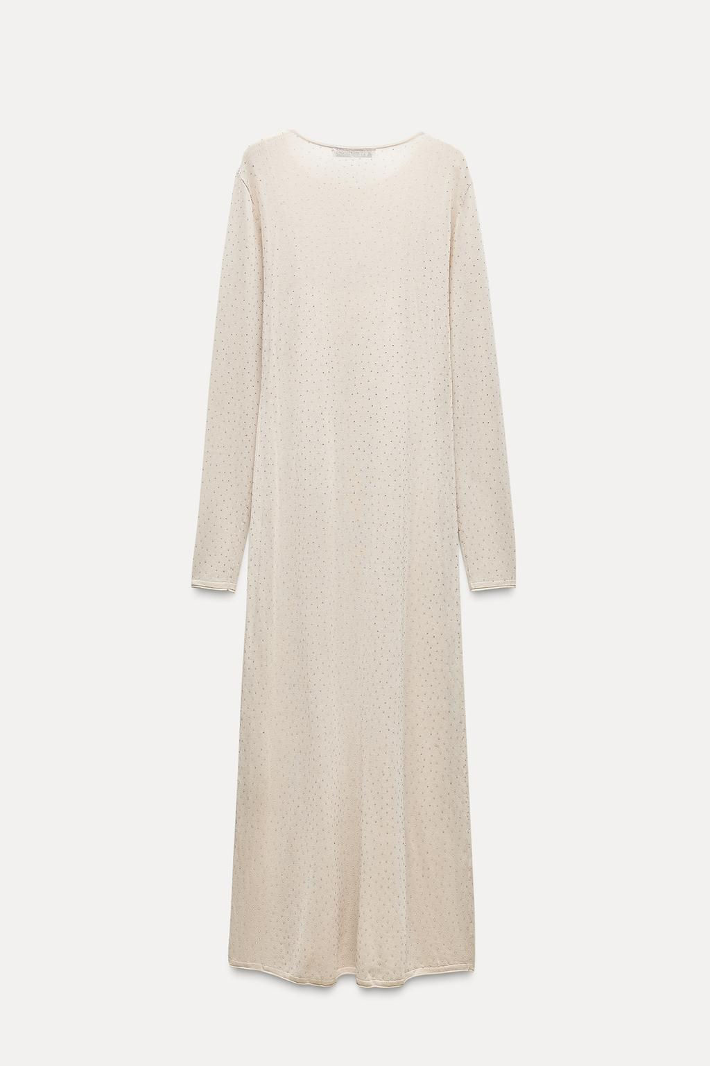 LONG SPARKLY KNIT DRESS - Zara фото 9