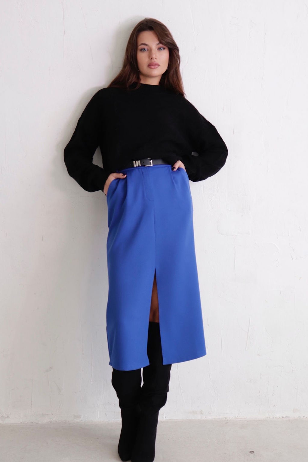 Юбка миди-макси с разрезом спереди - Martichelli фото 92