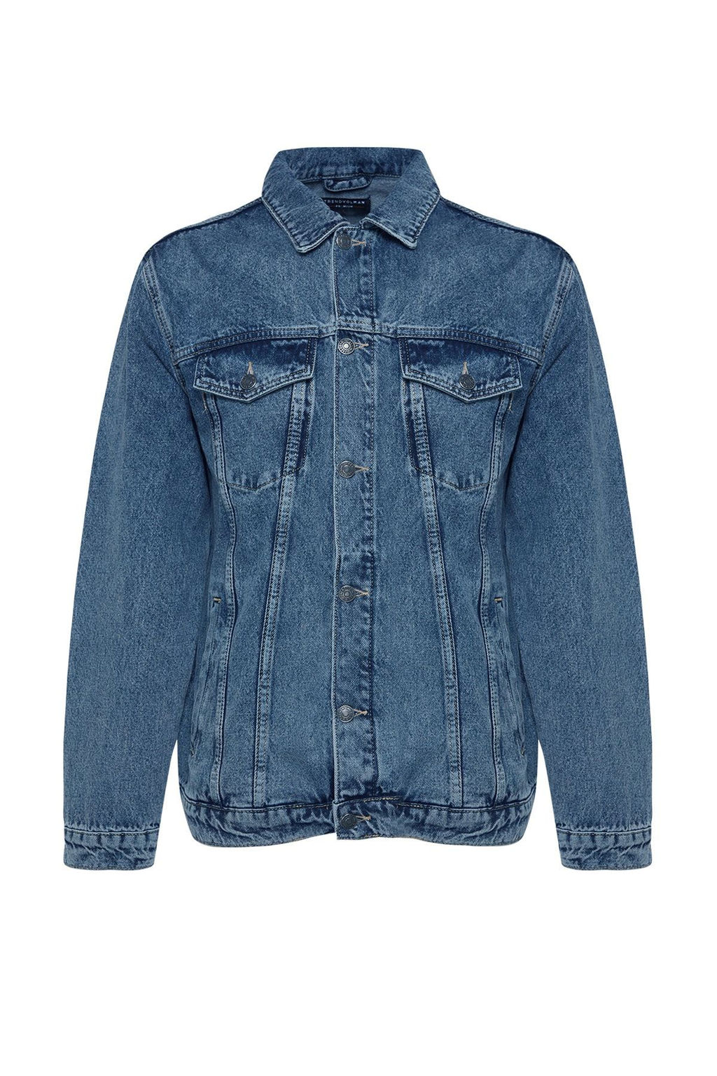 TRENDYOL MAN Premium Lacivert Regular Fit Denim Kot Ceket TMNSS23CE00023 - Trendyolmilla фото 9