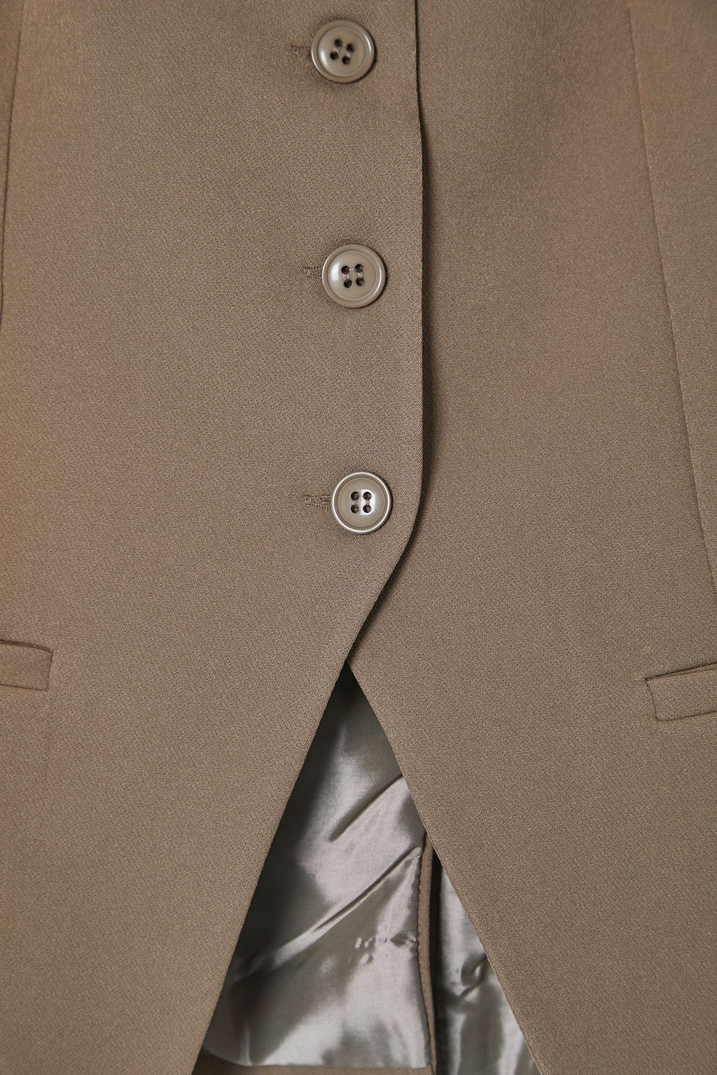 Bej Regular Boy Ask?l? Fitted Dokuma Yelek TWOSS25YE00010