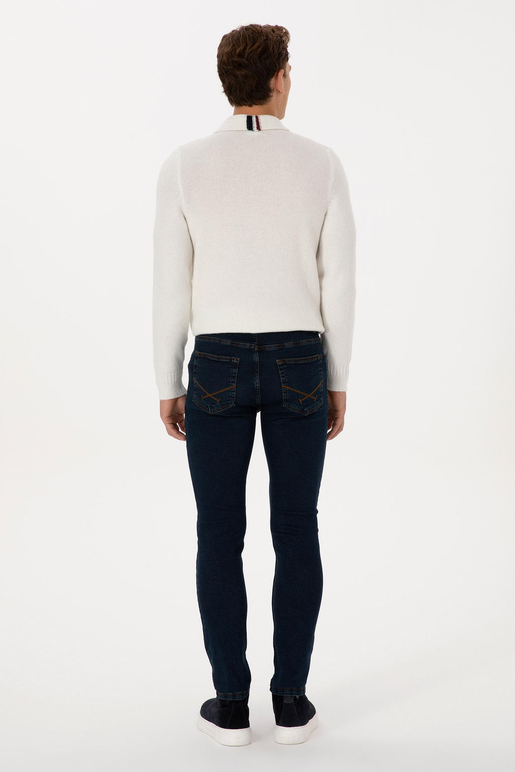 Erkek Koyu Mavi Slim Fit Jean Pantolon - U.s. polo assn фото 4