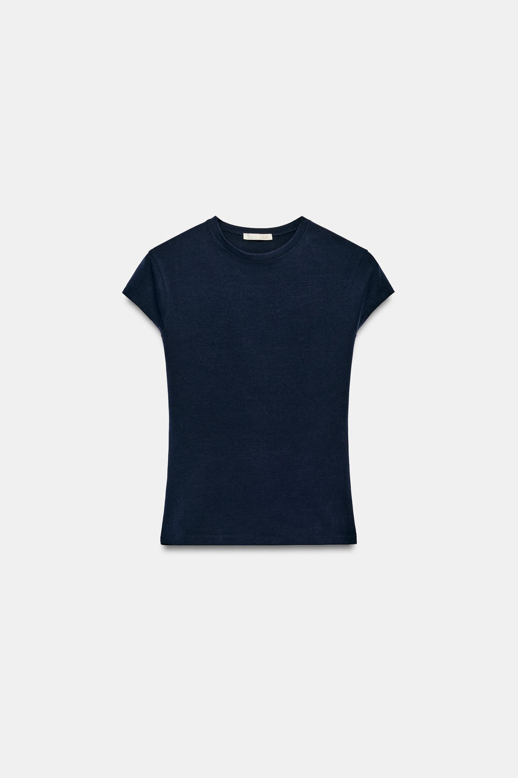 CAMISETA ENTALLADA MANGA CORTA / Marino - Zara фото 7