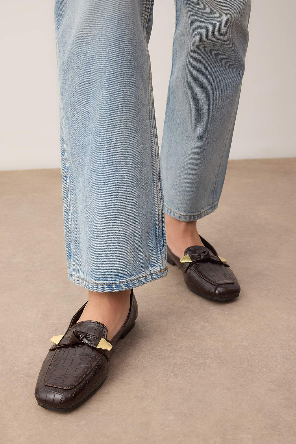 Koyu Kahverengi Kad?n Loafer Ayakkab? TAKAW26LA00012 - Trendyolmilla фото 3