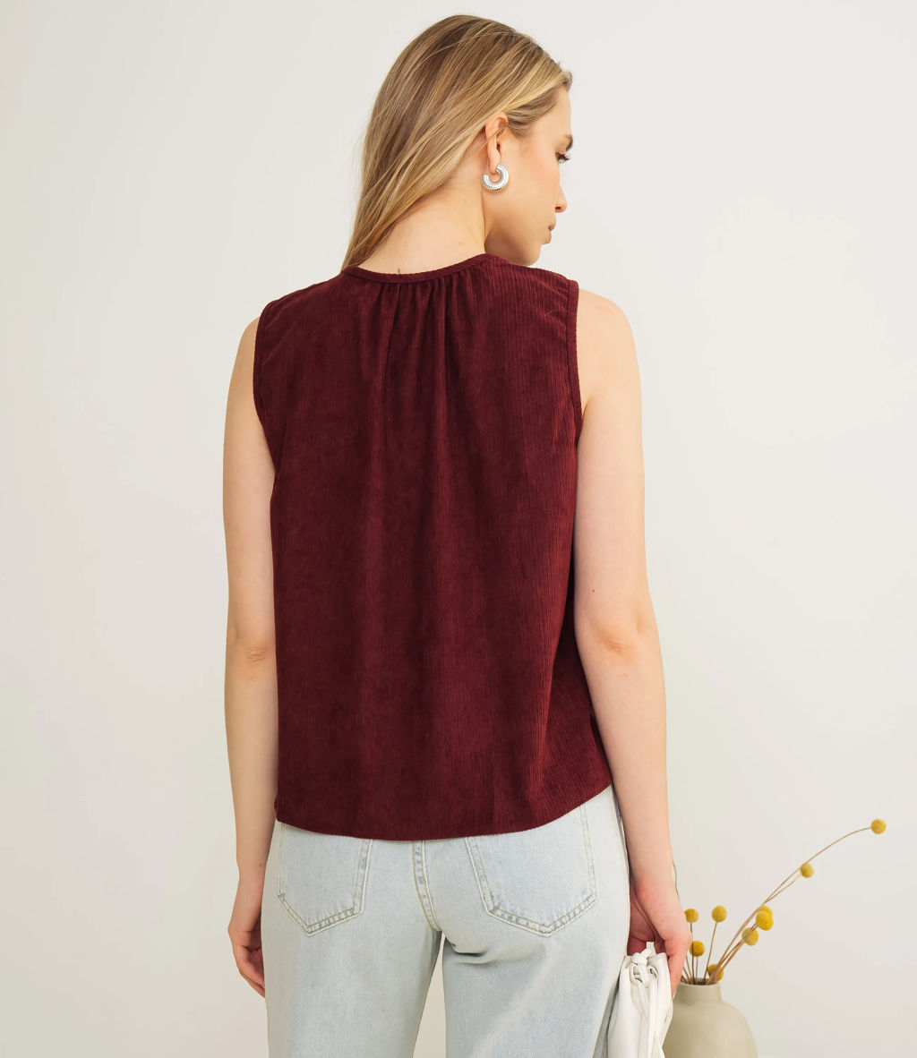 Топ #КТ73601, бордовый - Dommod фото 3