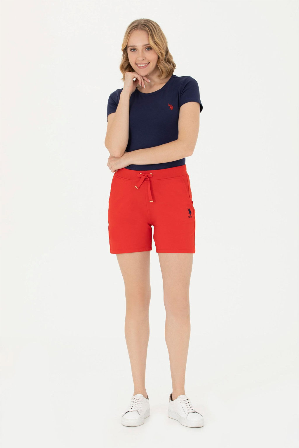 Женские красные вязаные шорты Неожиданная скидка в корзине - U.s. polo assn фото 7