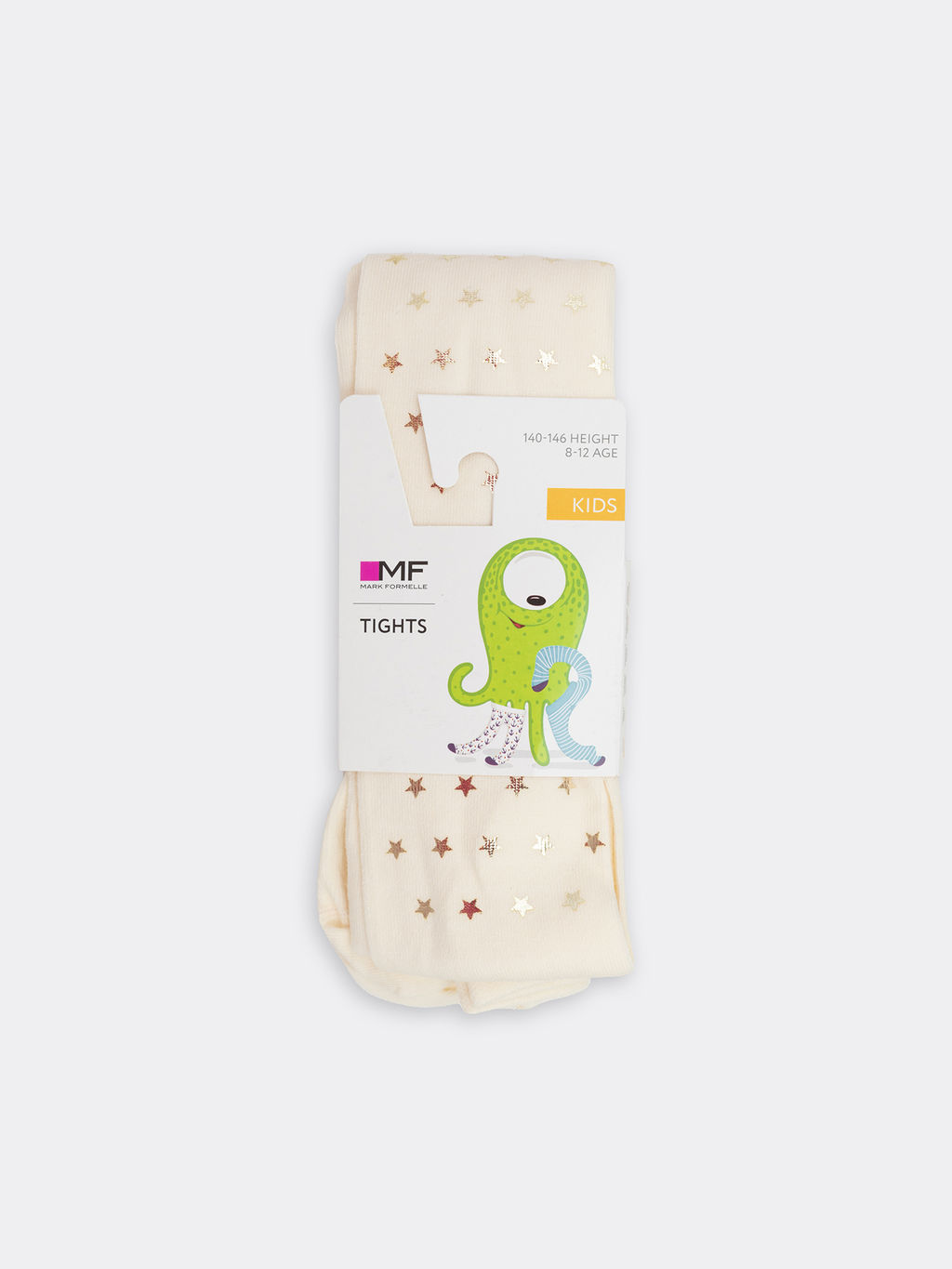 Цена за 3 пары! Детские колготки кремового цвета в звездочку - Mark formelle фото 6