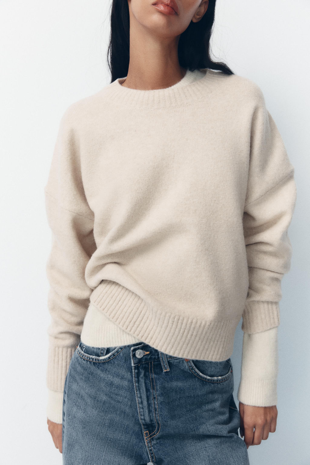 SOFT PLAIN KNIT SWEATER - Zara фото 2