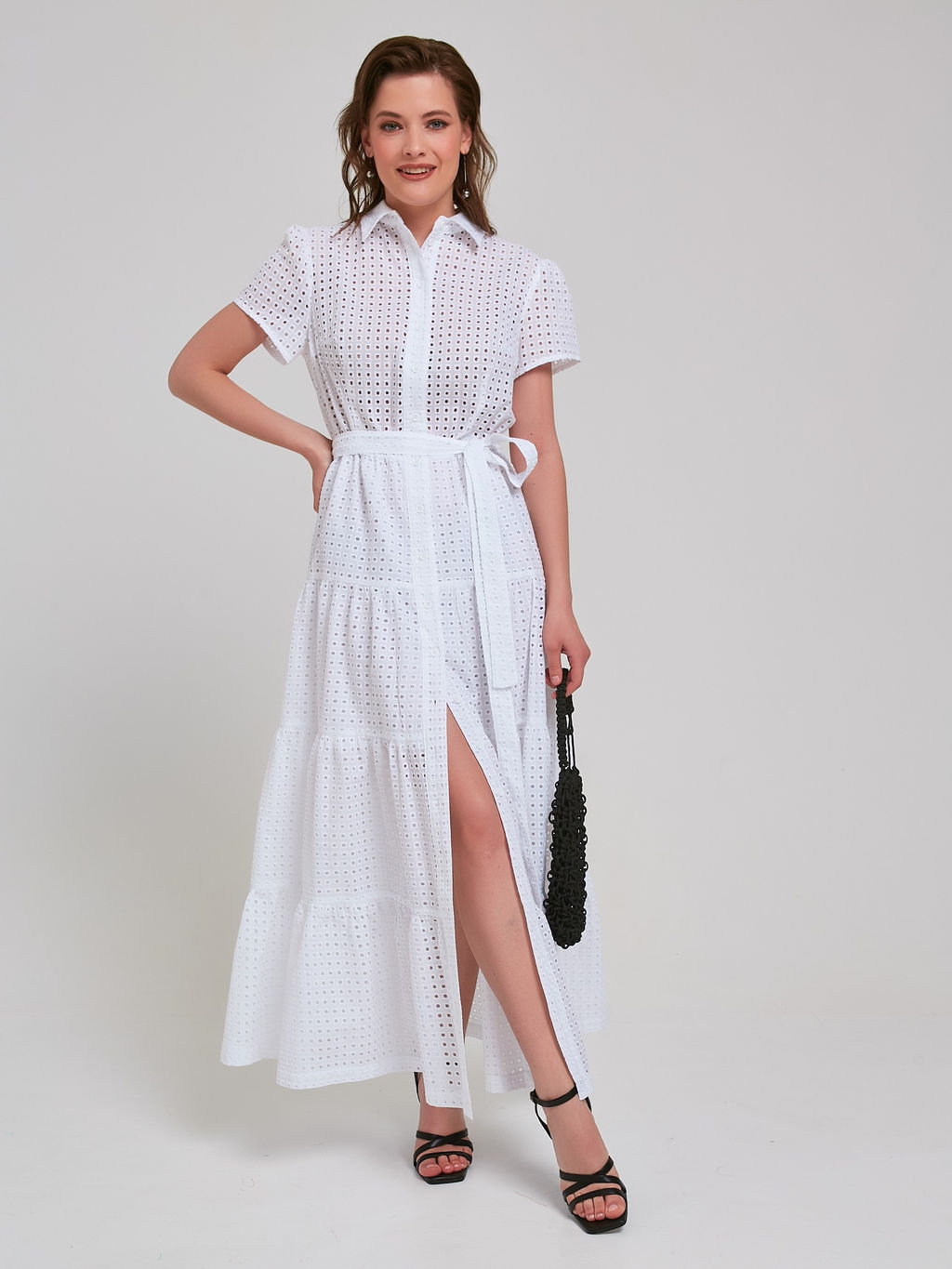 Платье макси из шитья - Stilla фото 11