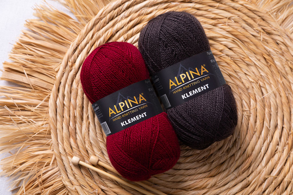 Пряжа ALPINA KLEMENT 80% альпака, 20% мериносовая шерсть 4 шт. х 50 г 300 м  10 м