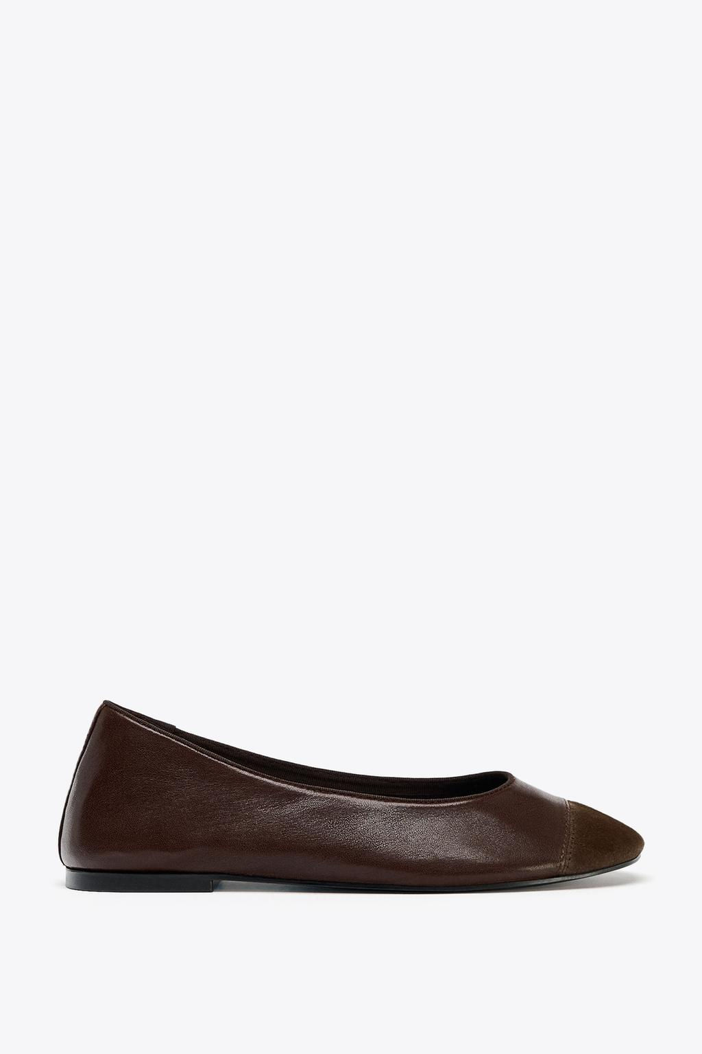 LEATHER BALLERINAS - Zara фото 4