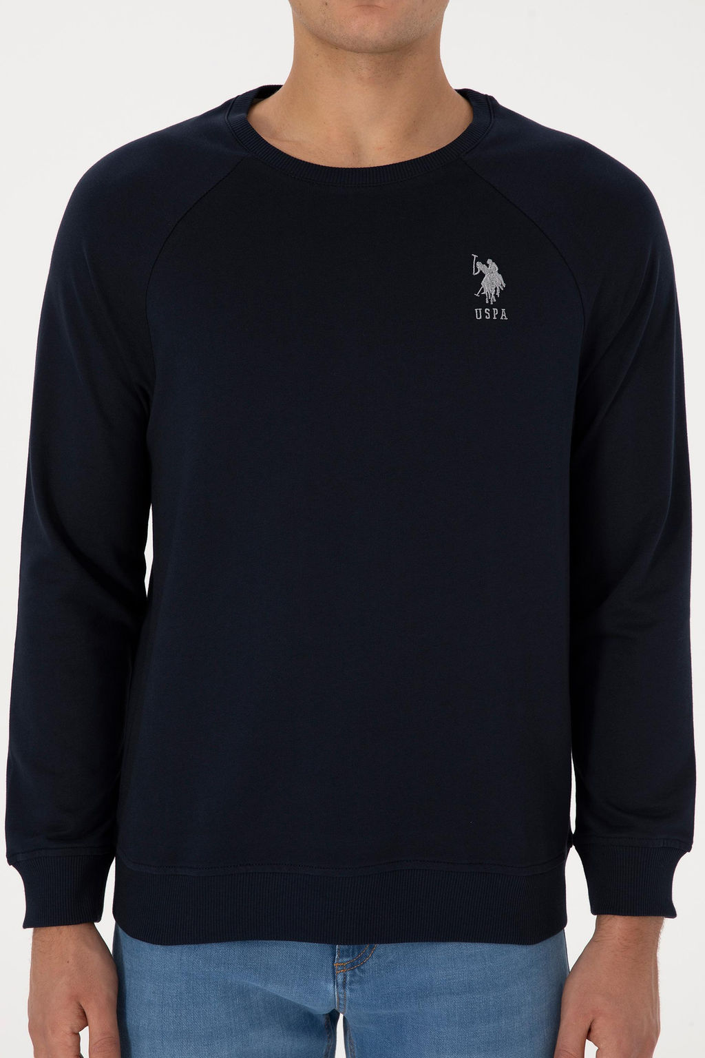 Erkek Lacivert Basic Sweatshirt - U.s. polo assn фото 6