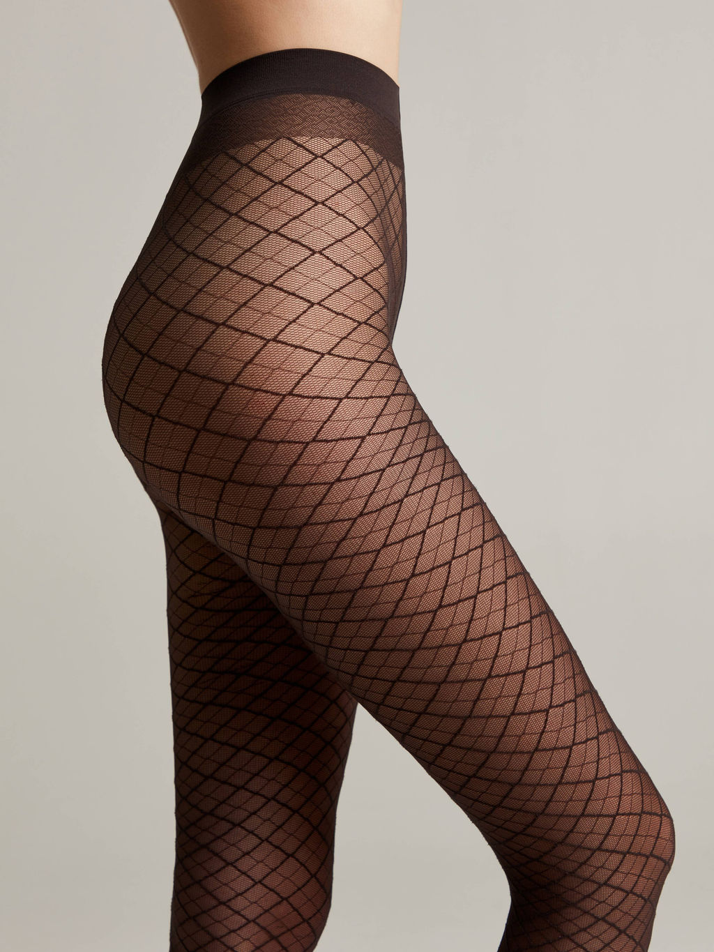 Колготки фантазийные CONTE Колготки с геометрическим рисунком AFINA grafit - Conte elegant фото 7