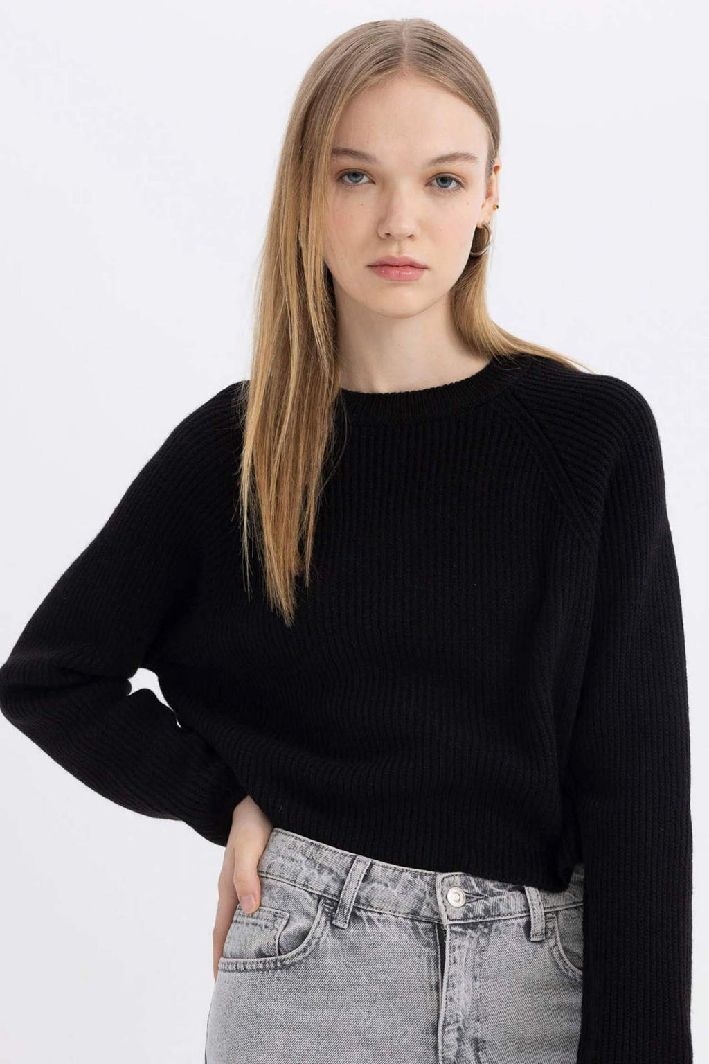 Coool Regular Fit Bisiklet Yaka Basic Duz Triko Kazak - Defacto фото 4