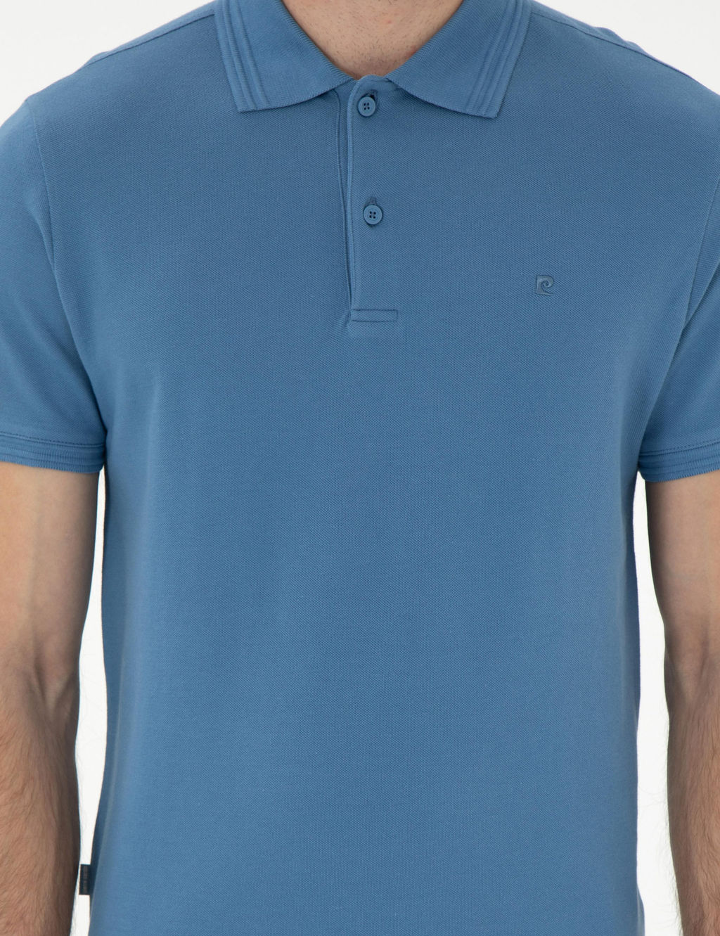 Koyu Mavi Slim Fit Basic Ti__rt - Pierre cardin фото 6