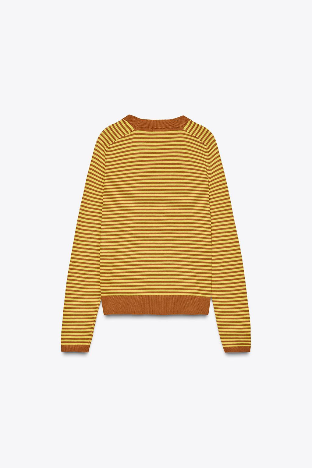 STRIPED KNIT SWEATER - Zara фото 11