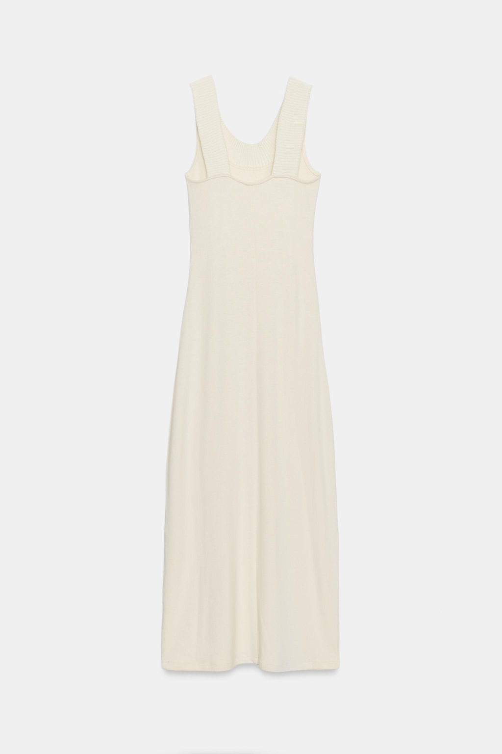 VESTIDO RIB CUELLO HALTER / Crudo - Zara фото 7