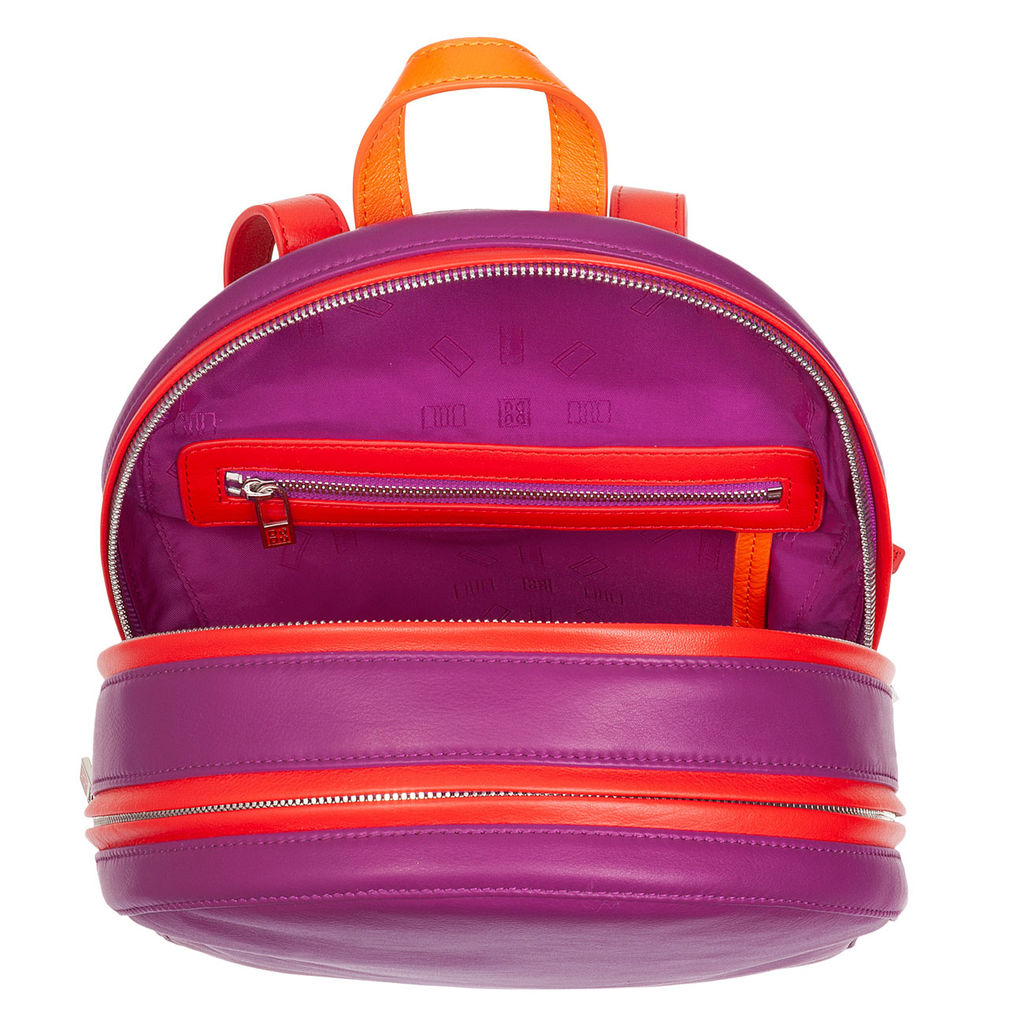 Итальянский женский кожаный рюкзак DuDu Bags серии Favignana | фуксия - Dudubags фото 4