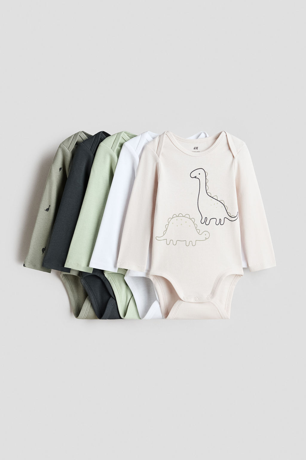 Pack de 5 bodies de manga larga - H&m фото 3