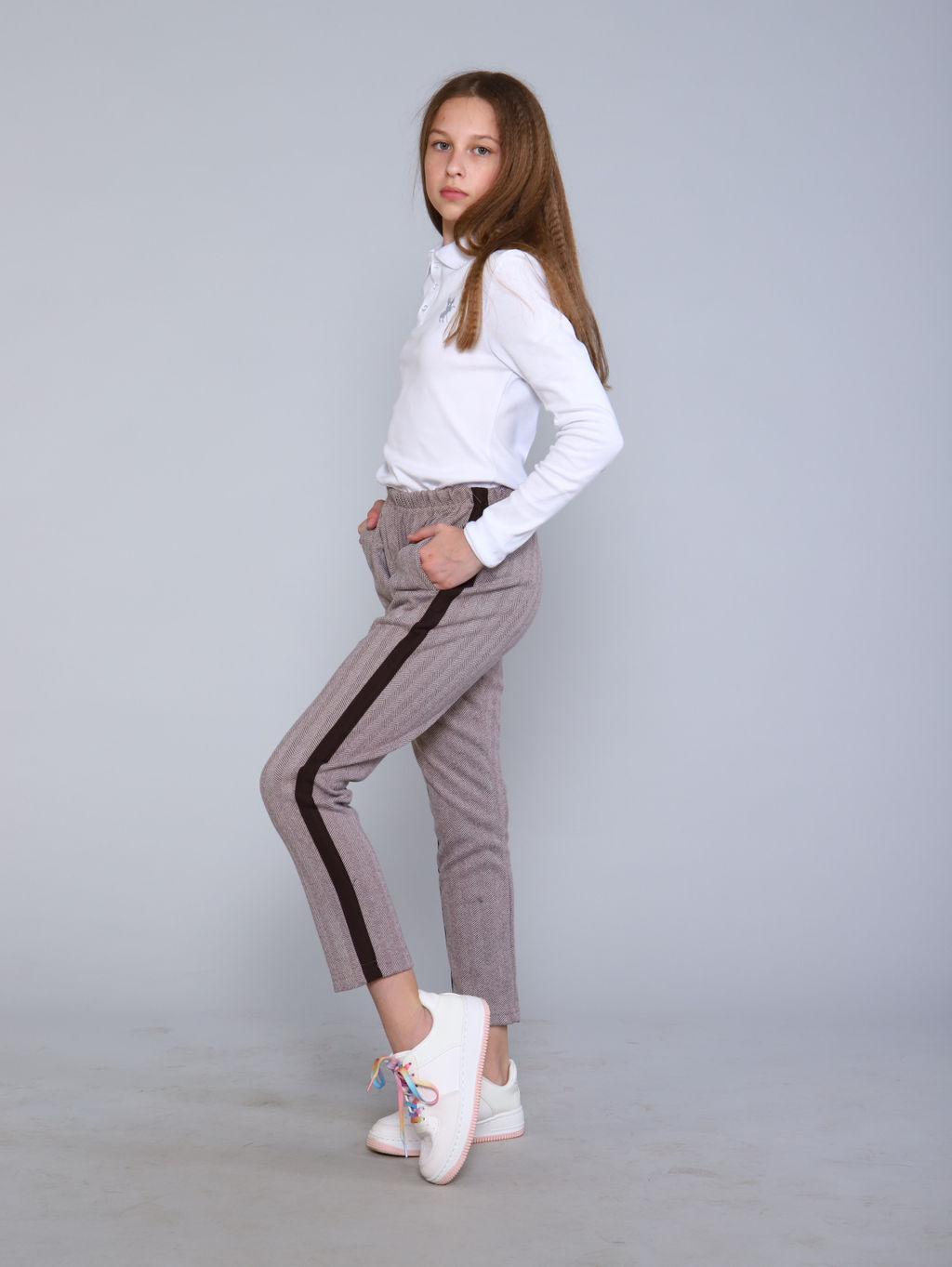 Брюки Салли-1 бежевый - Ладошки фото 14