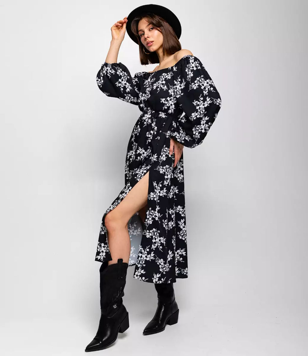 Платье #КТ8801 (6), чёрный