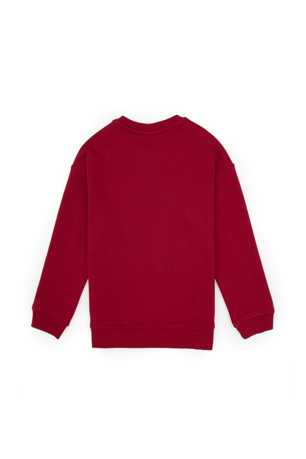 Erkek _ocuk Koyu Frambuaz Bisiklet Yaka Basic Sweatshirt - U.s. polo assn фото 2