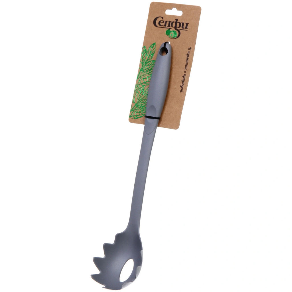 Цена за 2 шт. Ложка кухонная для спагетти пластиковая "Graphite" 32см