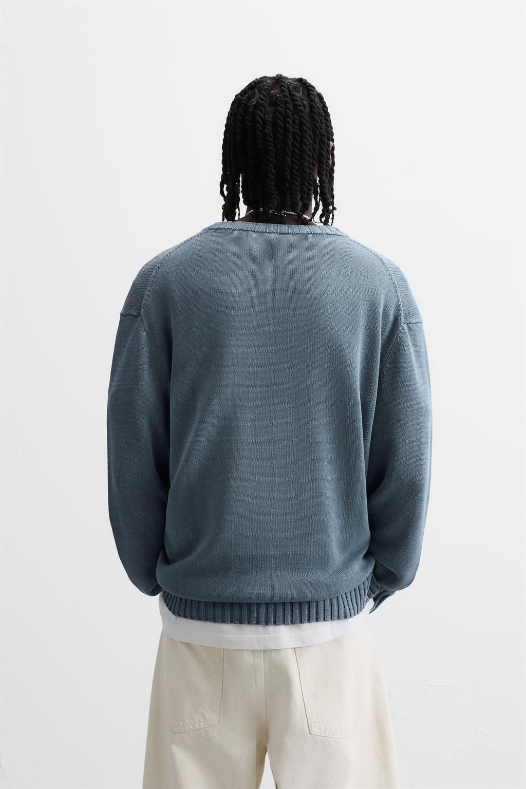 TEXTURED WASHED SWEATER - Zara фото 3