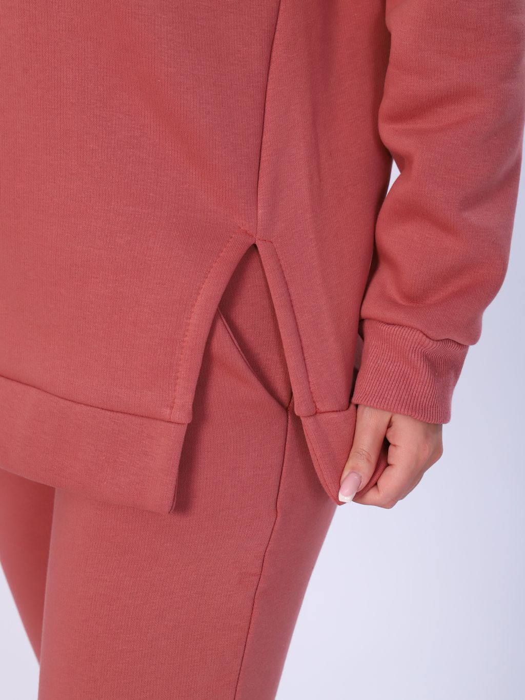 М339 Костюм Виктория с капюшоном (коричневый) - Иванушка-трикотаж фото 3