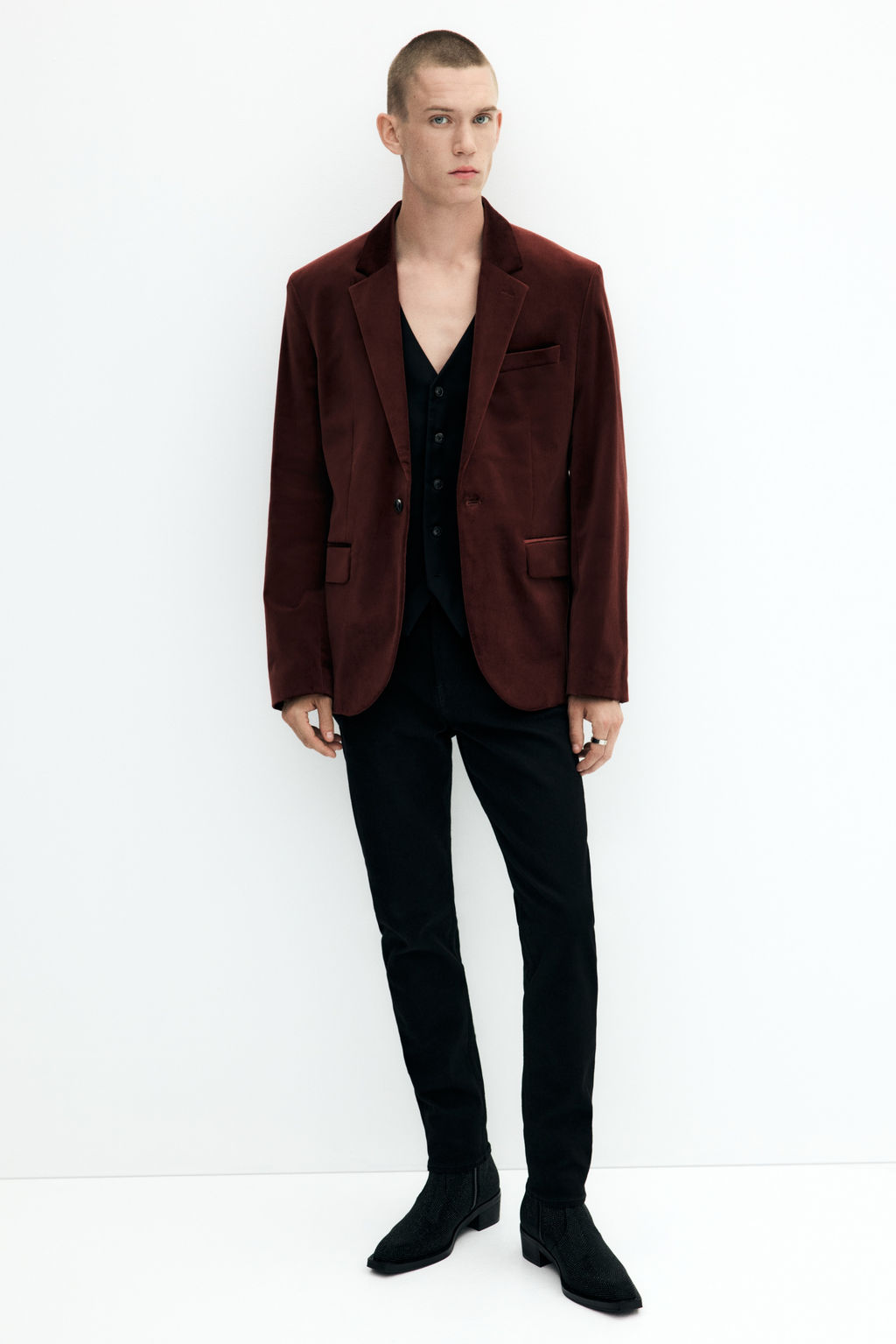 Americana de terciopelo Regular Fit - H&m фото 4